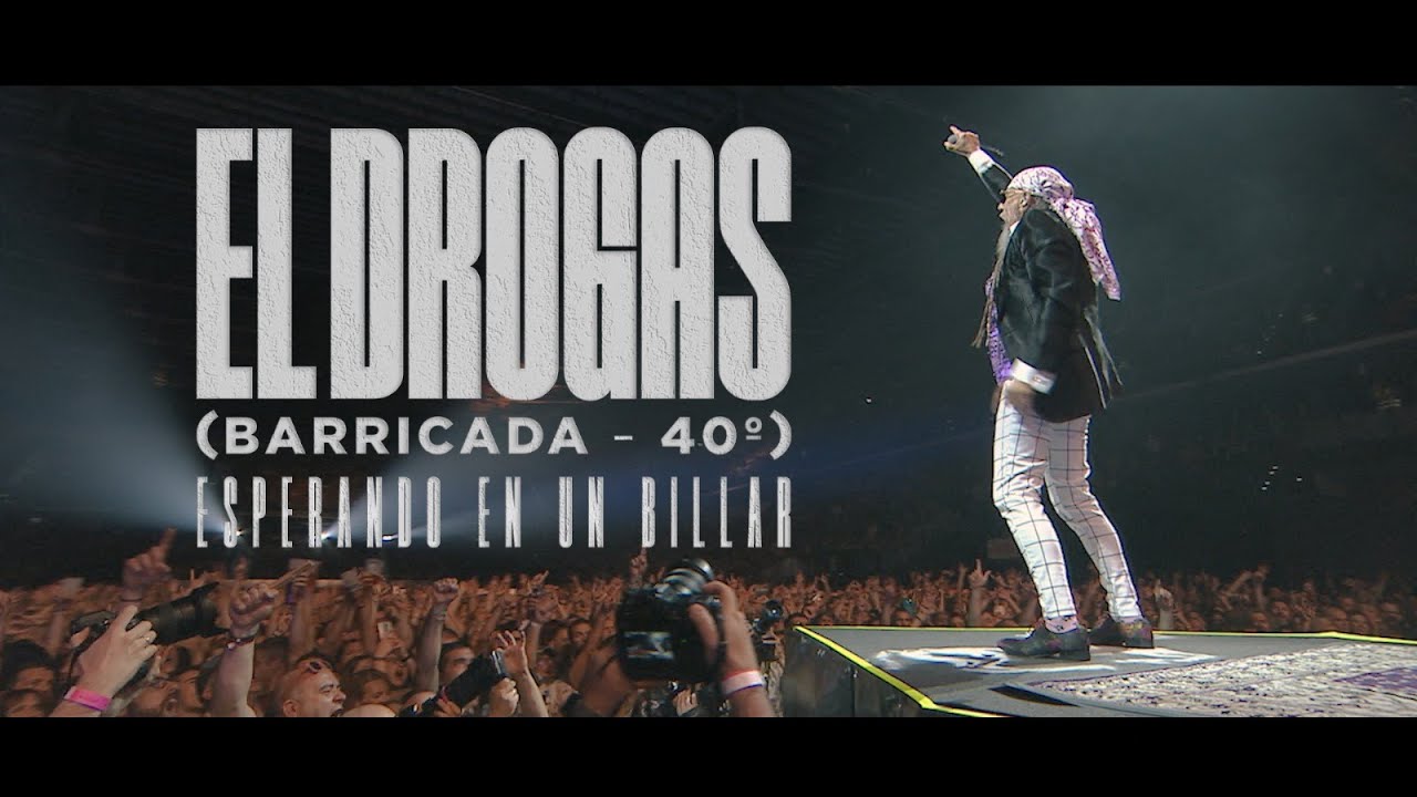 El Drogas (Barricada - 40&ordm;) - Esperando en un billar. En directo Navarra Arena