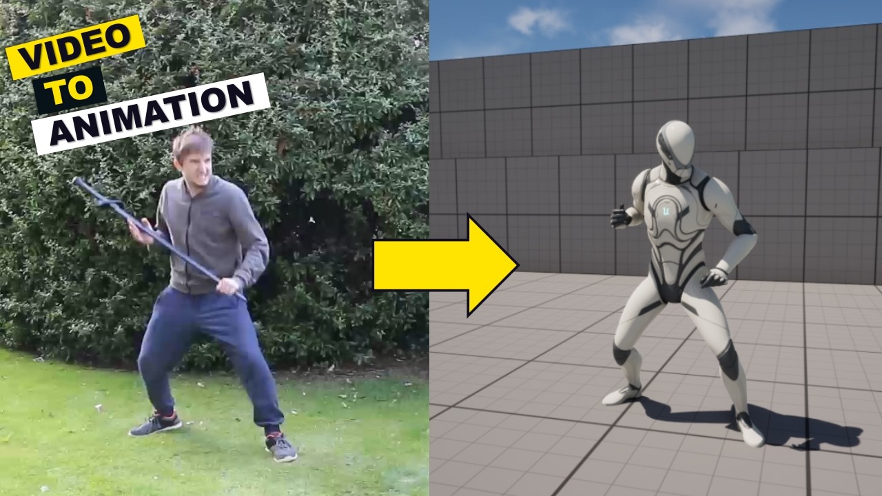 Как превратить любое видео в анимацию в Unreal Engine 5.8 (захват движения без маркеров)