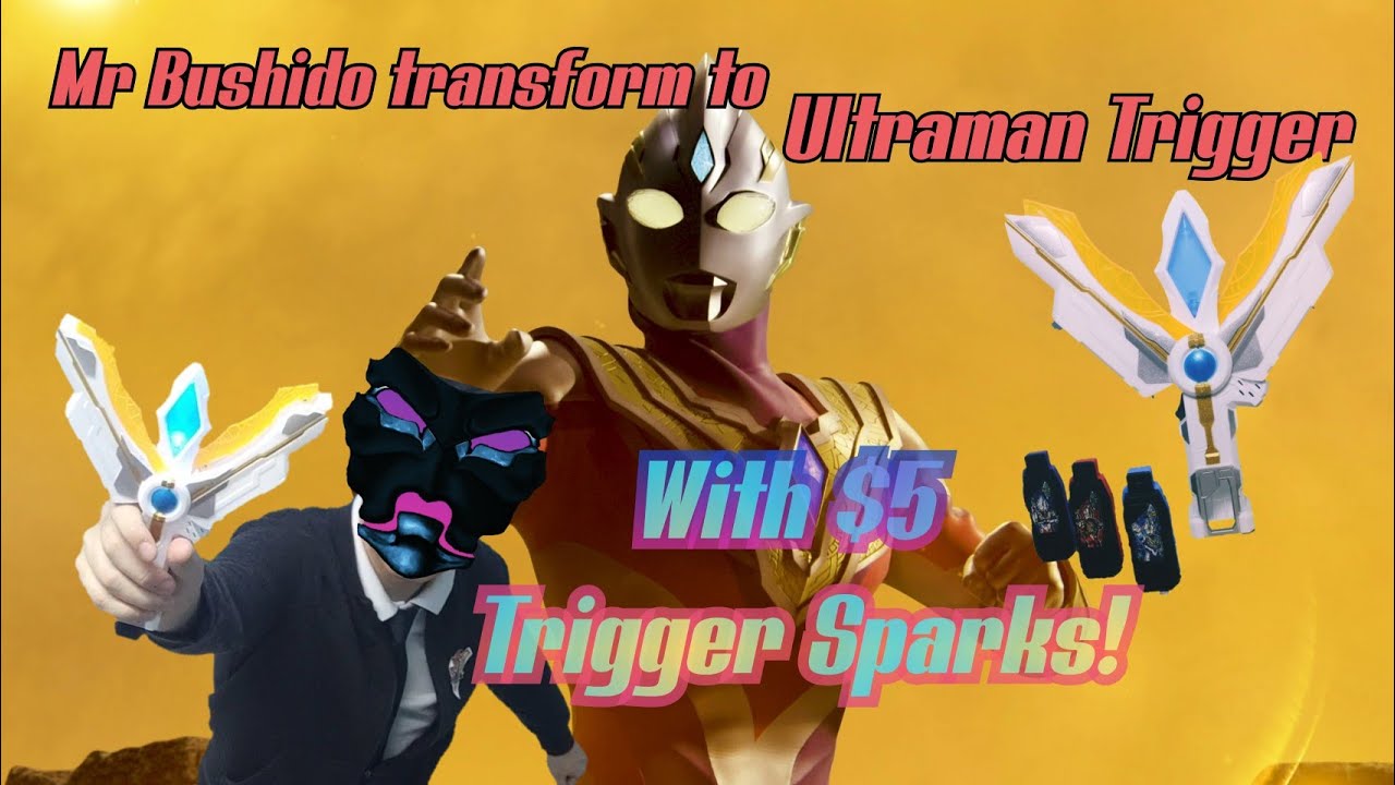 [Unboxing] Transform to Ultraman Trigger with 5 Dollar Trigger Spark Lens?!