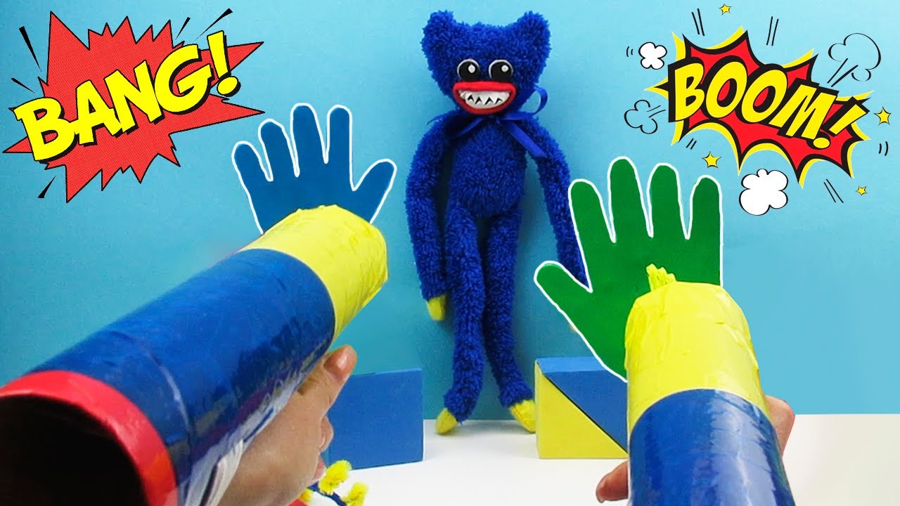 HOW TO MAKE A GRAB PACK FROM POPPY PLAYTIME (THAT ACTUALLY SHOOTS) *How To Make* | Cool Crafts