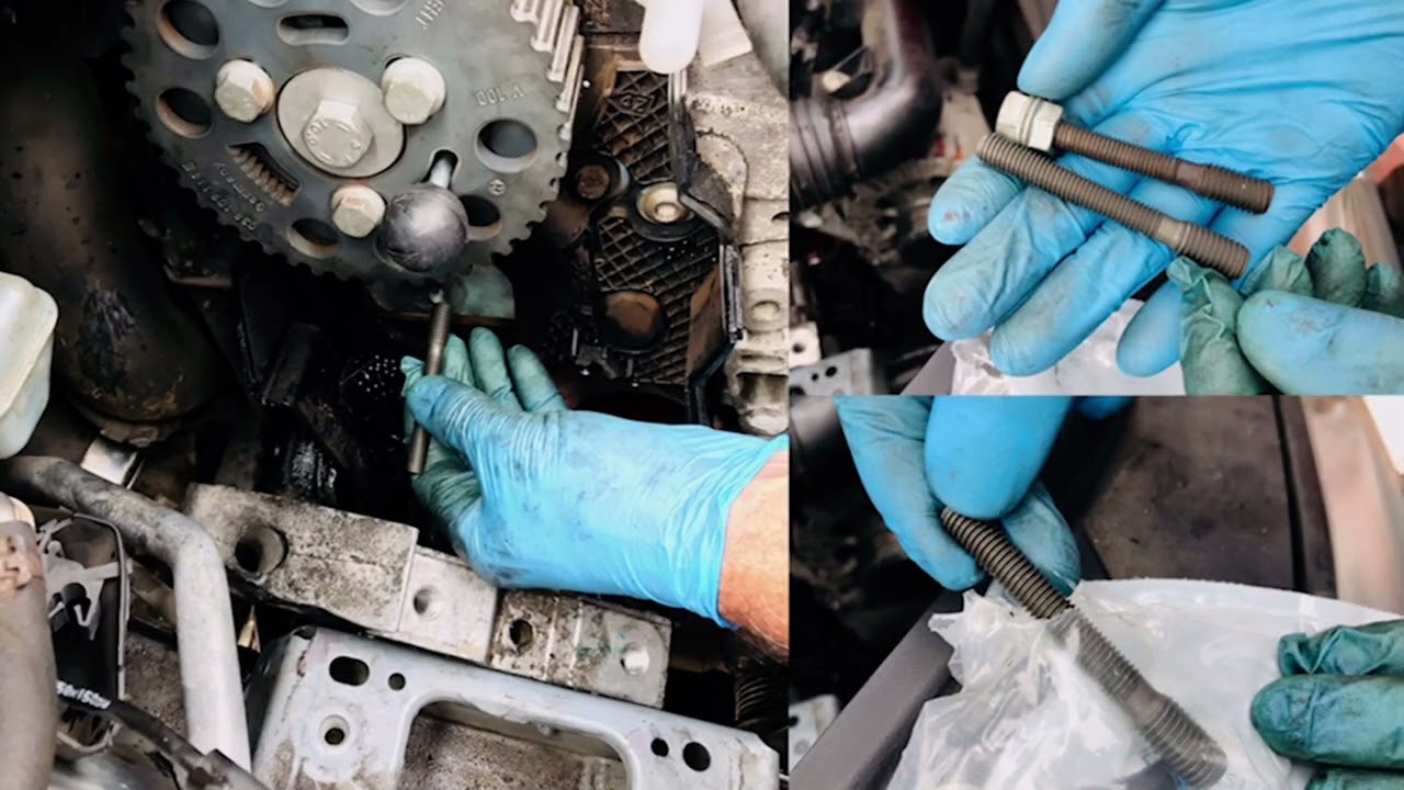 Change complete timing belt with water pump and pulley on VW Touran 1.9 2010