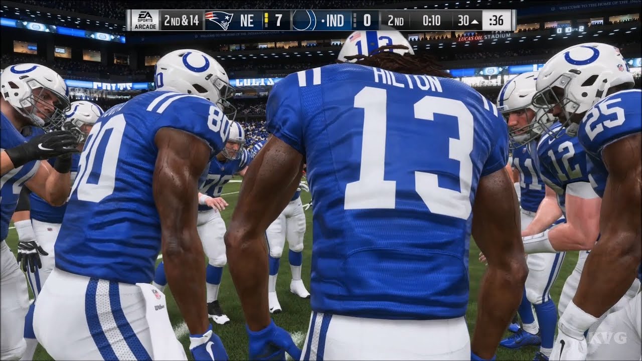 Madden NFL 19 - Indianapolis Colts vs New England Patriots - Gameplay (HD) [1080p60FPS]