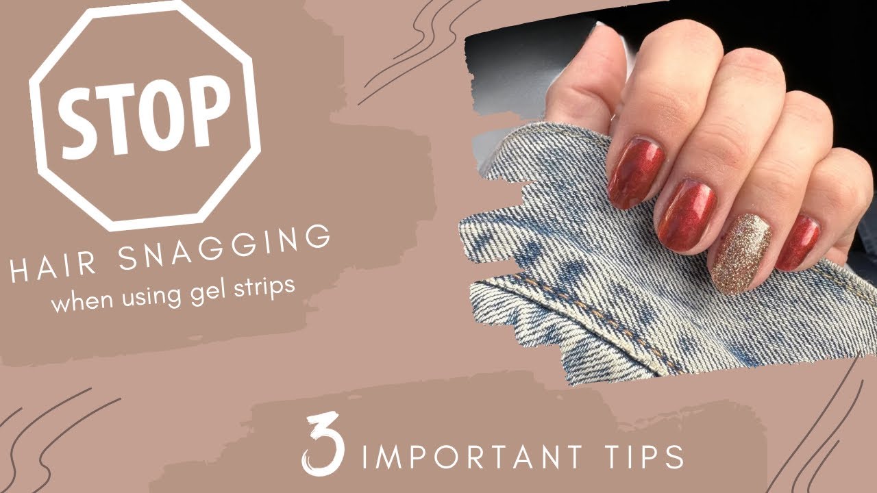 How to STOP hair snagging when using gel strips! Solve these problems w/our new line of gel strips!