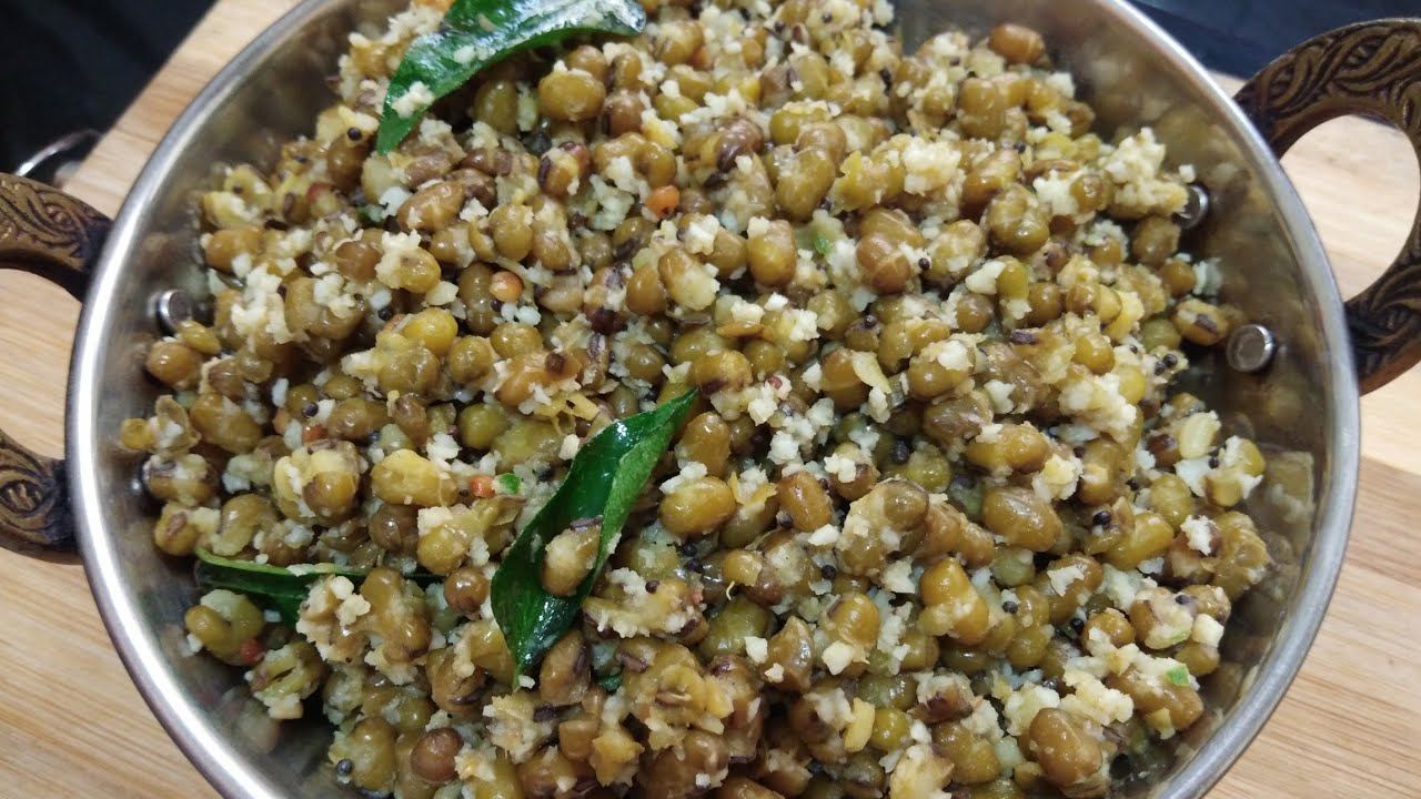 Green Moong Sundal || Easy snack made with green moong