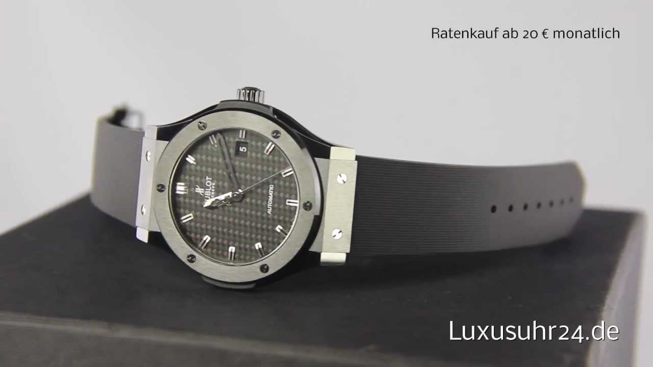 Hublot Classic Fusion All Black 542.CM.1770.RX Luxusuhr24 Ratenkauf ab 20 Euro/Monat