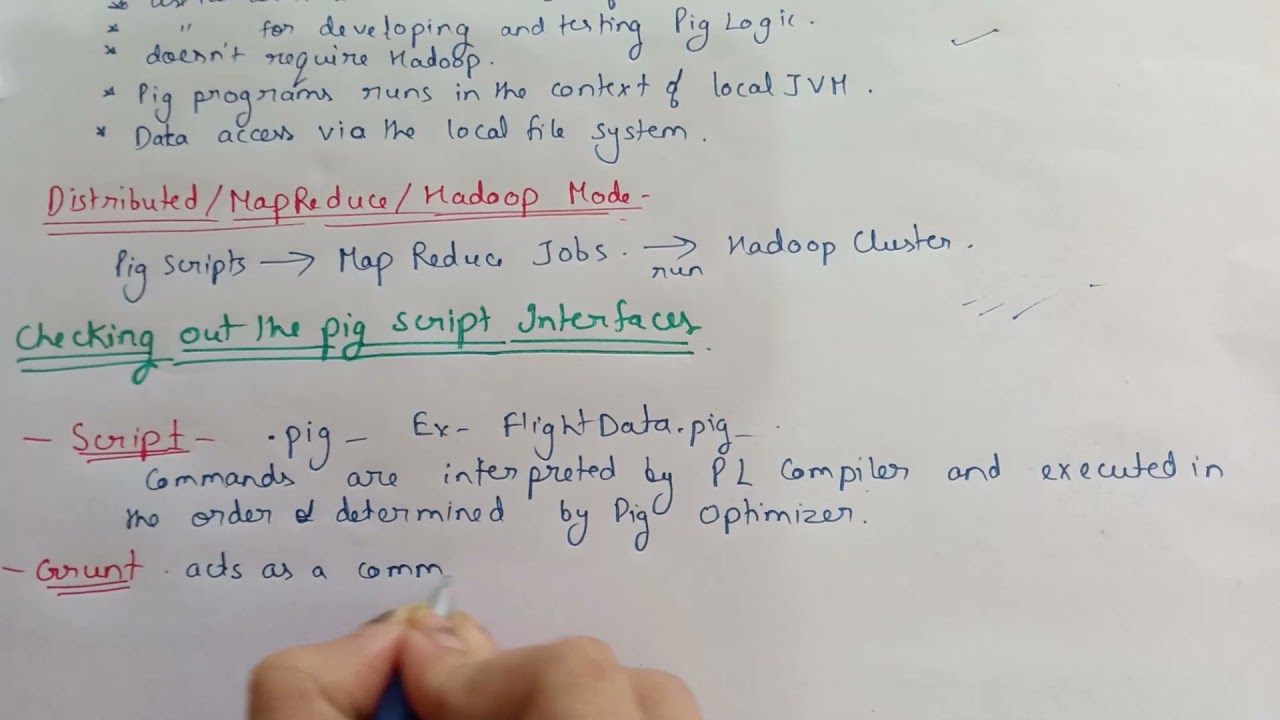 Local and Distributed Modes | Pig Script Interfaces | Big Data Analytics in Hindi | Part 17