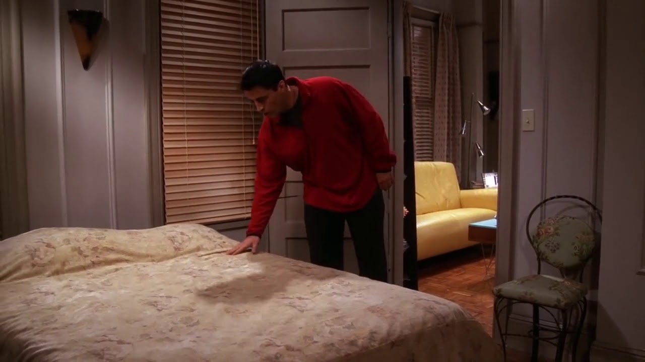 Joey reads Rachel's dirty book.