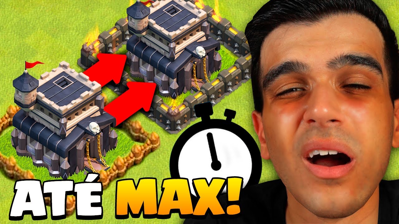 SÓ PARO DE JOGAR QUANDO MAXIMIZAR MEU CV9!! CLASH OF CLANS