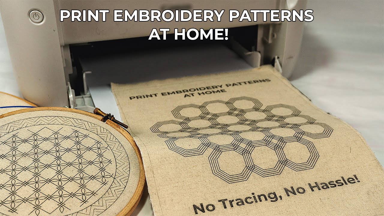 Print Embroidery Patterns at Home &ndash; No Tracing, No Hassle! | DIY Hack
