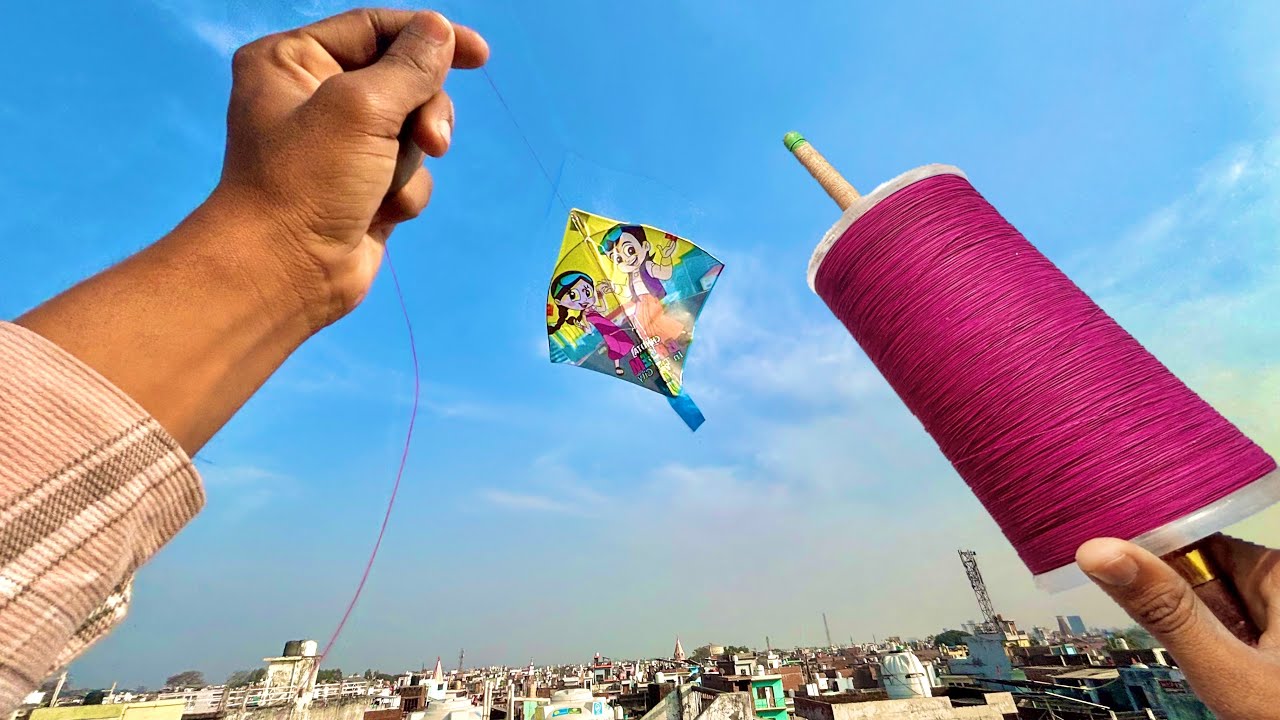 CHOTA BHEEM KITE FIGHTING & Kite Cutting Tricks | kite 