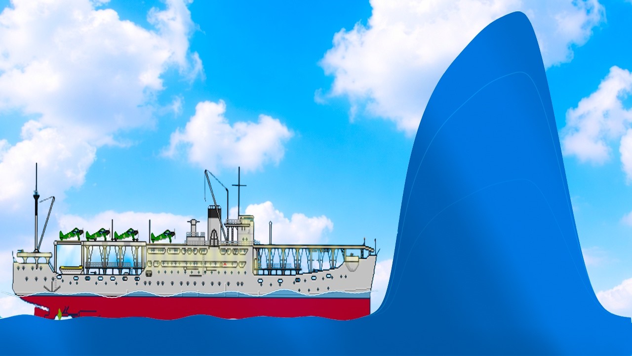 Extreme Ocean Physics Test  Ships vs Rogue Wave Simulation