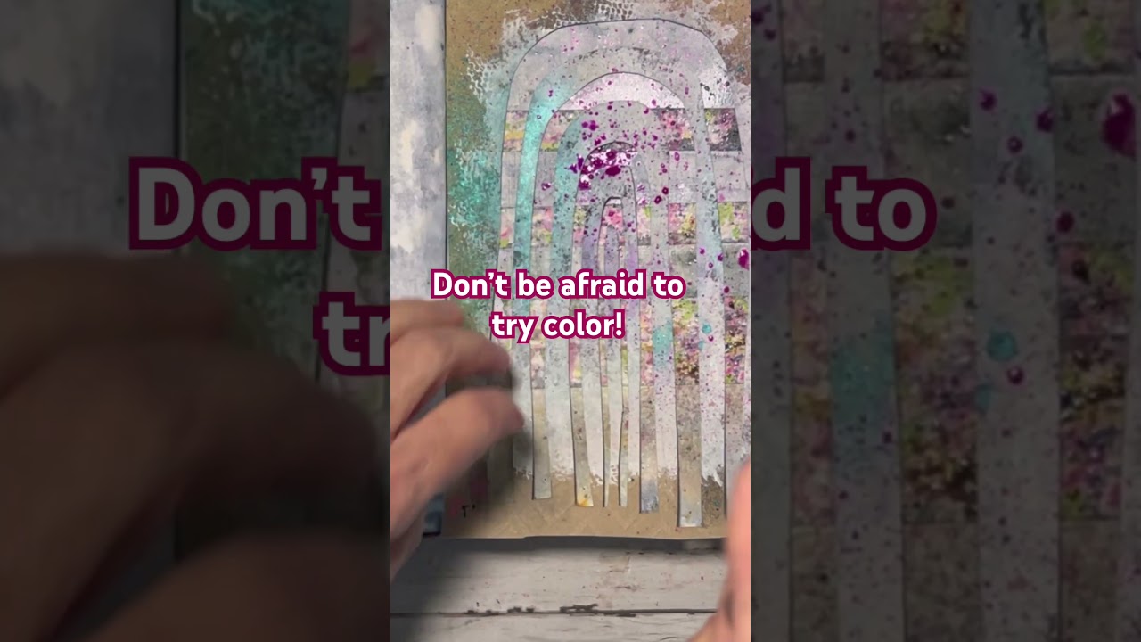 #shorts #lindysgang #spray #colors #color #artjournal #artjournaling #mixedmedia