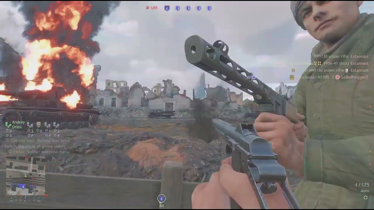 Enlisted (PS5)Stalingrad(Allies BR3):Gogol street East (Invasion)Defense/No Commentary2601120740