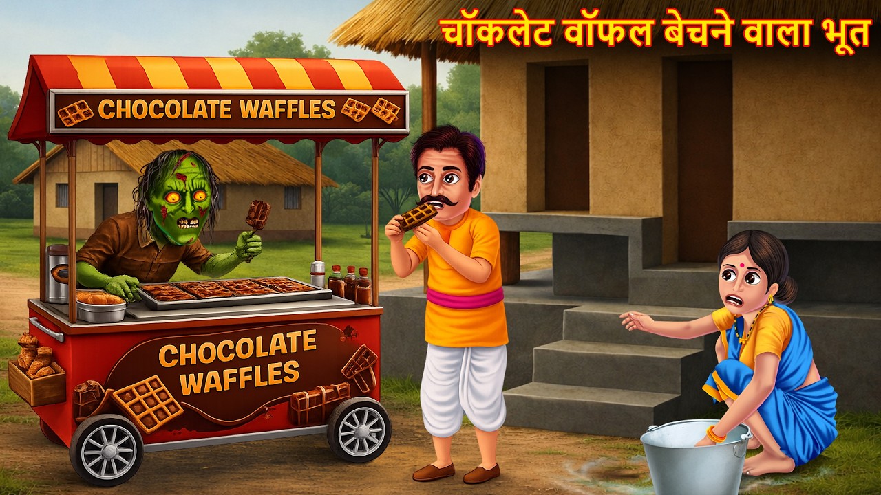 चॉकलेट वॉफल बेचने वाला भूत | Ghost Waffle | Bhootiya | Horror Stories | Chudail Ki Kahaniya | Bhoot