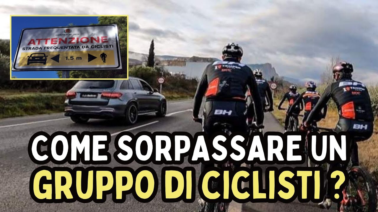 SORPASSARE UN CICLISTA: conosci le regole? La distanza minima e le sanzioni del Codice della Strada