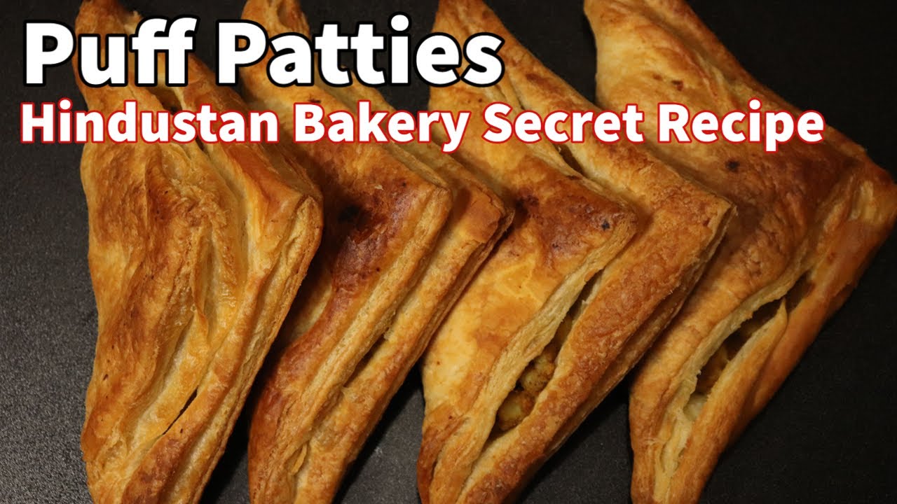 Puff Patties | Real Bakery Style Puff Patties Recipe | Hindustan Bakery Style Puff | Samosa Baked