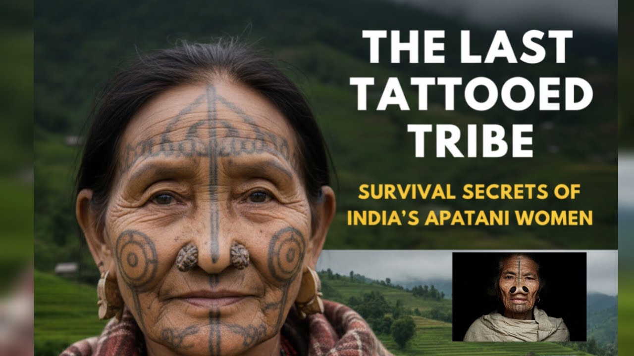 Tattoos of Survival & Fish-Rice Farms: The Lost World of India's Apatani Tribe#india #upsc #facts 