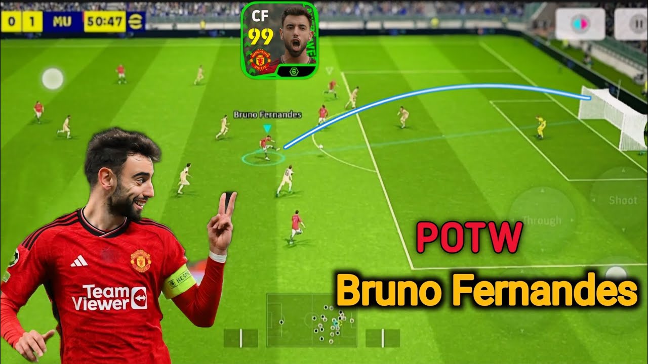 Bruno Fernandes 99 Booster POTW Card - Worth 2000 Coins 🪙- Efootball