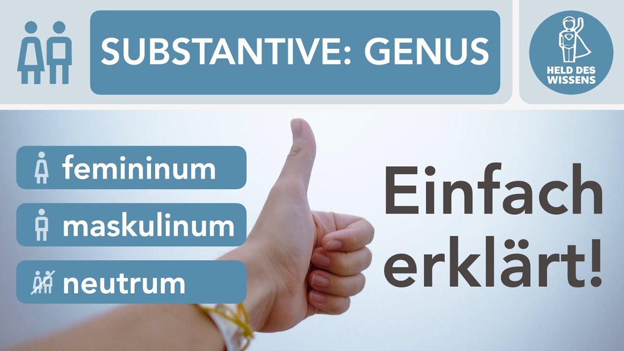 Genus, Genera, grammatisches Geschlecht, Nomen, Substantive, maskulinum, femininum, neutrum