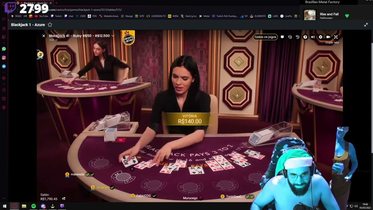 MESA DOS IMUNDOS BRILHOU NO BLACKJACK!