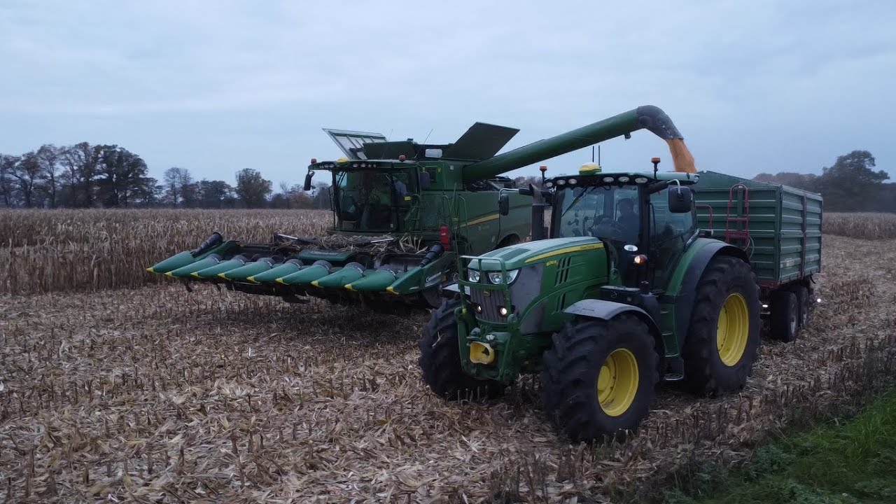 3x John Deere Na Polu!?🔥Zbiór Kukurydzy 2024 Na Większą Skalę🌽John Deere S760i | 6210R & 6150M