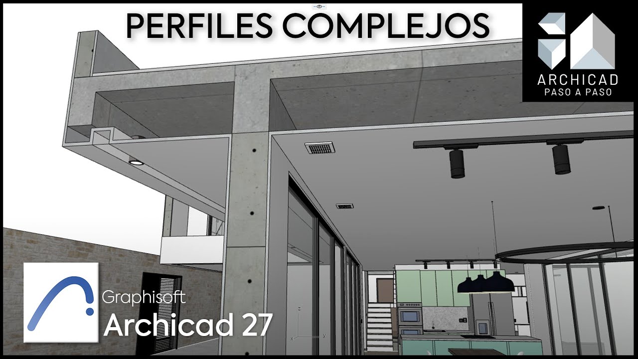 Cómo CREAR MOBILIARIO con perfiles complejos | Archicad 27 | 2024