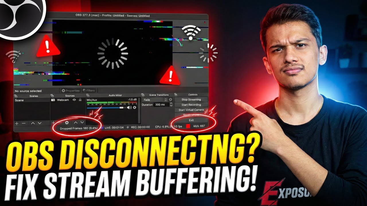 Solution For OBS Disconnection & Stream Buffering Problem on YouTube