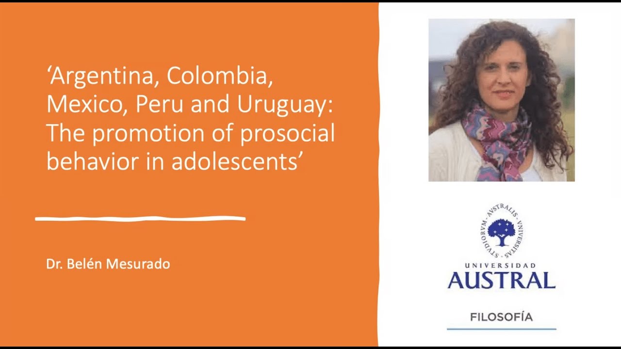 Dr Belen Mesurado - The promotion of prosocial behaviour in adolescents