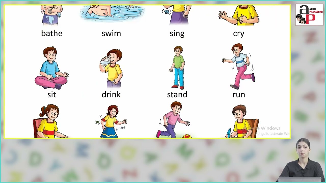 Ch 9 | Aarti Prakashan | Grammar | Class 1 | Verbs (Doing Words) | For children