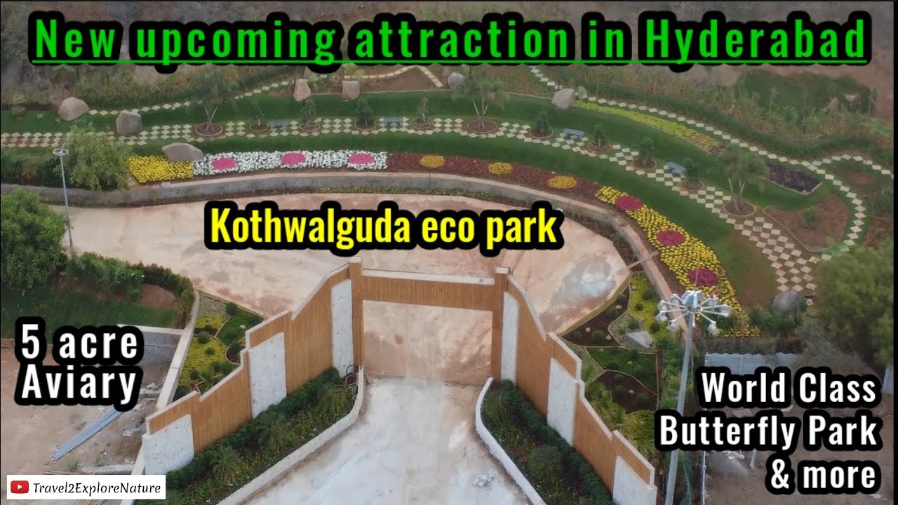 New park in Hyderabad | Kothwalguda eco park | Aerial View | @Travel2ExploreNature