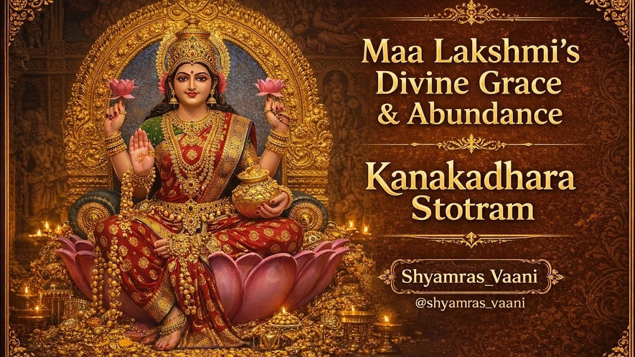 Kanakadhara Stotram |Maa Lakshmi’s Divine Grace & Abundance|Powerful Devotional Chant|Shyamras Vaani