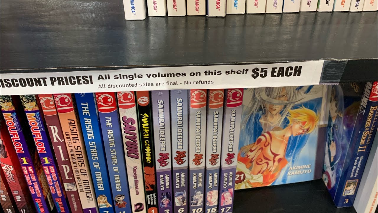 Manga shopping at a comic book shop for the first time!
