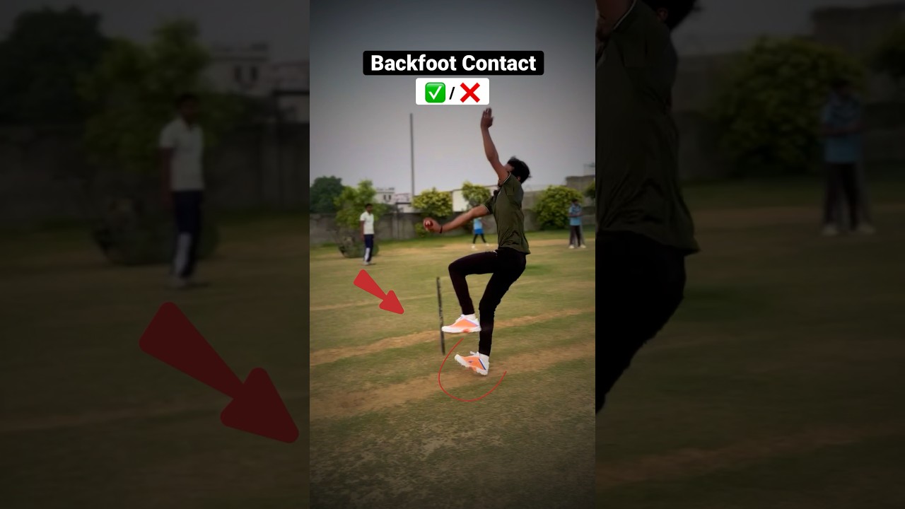 Backfoot Contact ❌😱 | Fast Bowling Drill #shorts #cricketvideo #shortsvideo #umranmalik