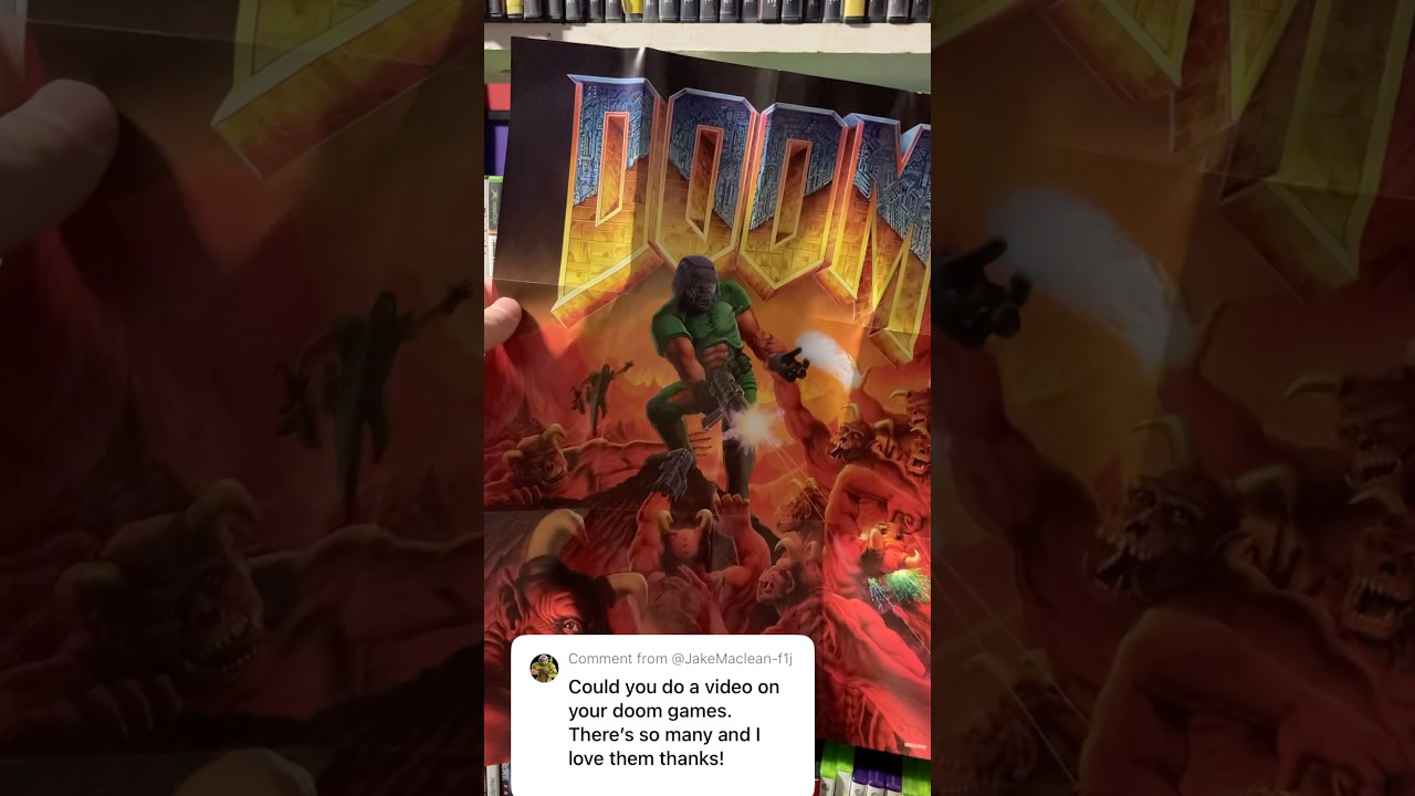 Every Doom game I own #request #doom #doometernal #retrogaming #gameroom
