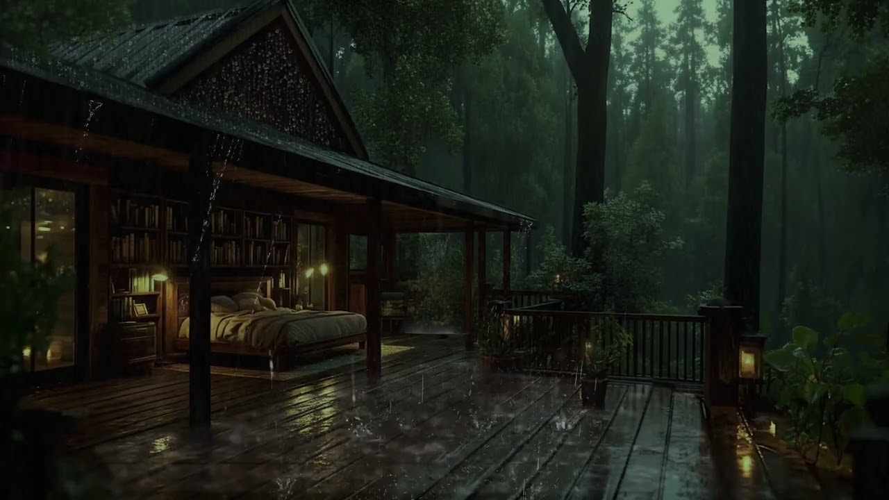 Gentle Forest Rain Sounds for Deep Sleep 🌧️ Peaceful Night Ambience to Relax,  Fall Asleep Fast