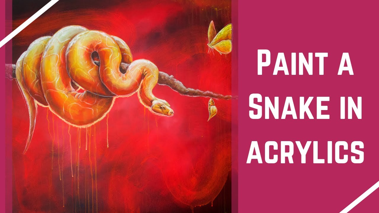 How to Paint a Snake in Acrylics
