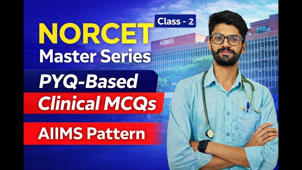NORCET Master Series | PYQ-Based Clinical MCQs | AIIMS Pattern#NORECT#SNO#NIRMALSIR#CRE#ANS#NS#CNO