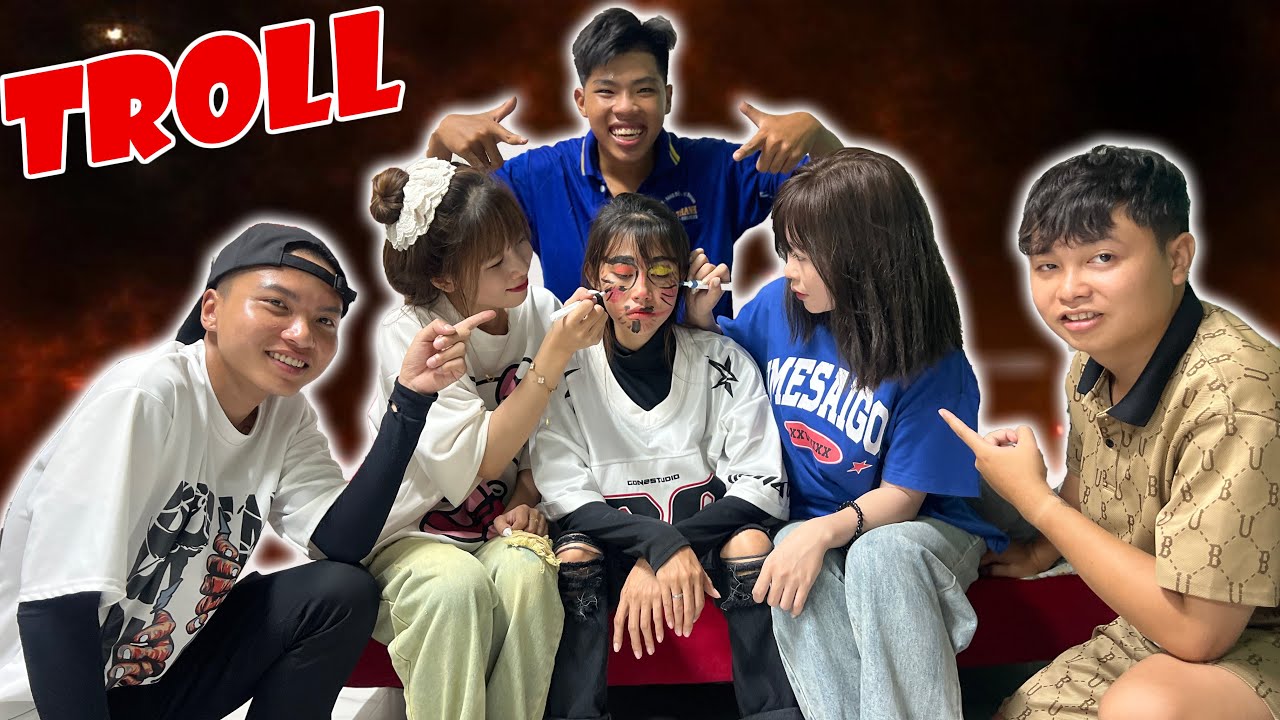 Hoàng Phúc TV | Cả Team Troll Trang Mi Nhon Khi Đang Ngủ Và Cái Kết
