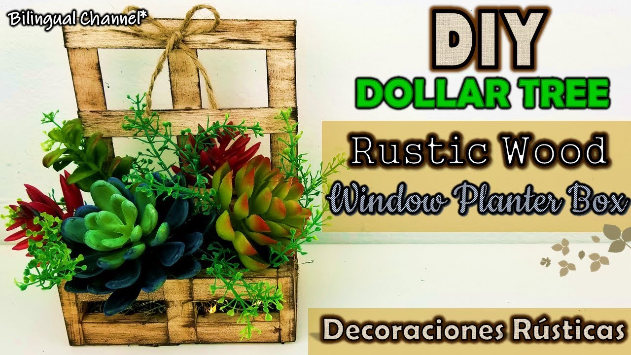 Dollar Tree DIY | Home Decor 2019 | Wooden Decor Ideas | Decoraciones Rusticas para el Hogar