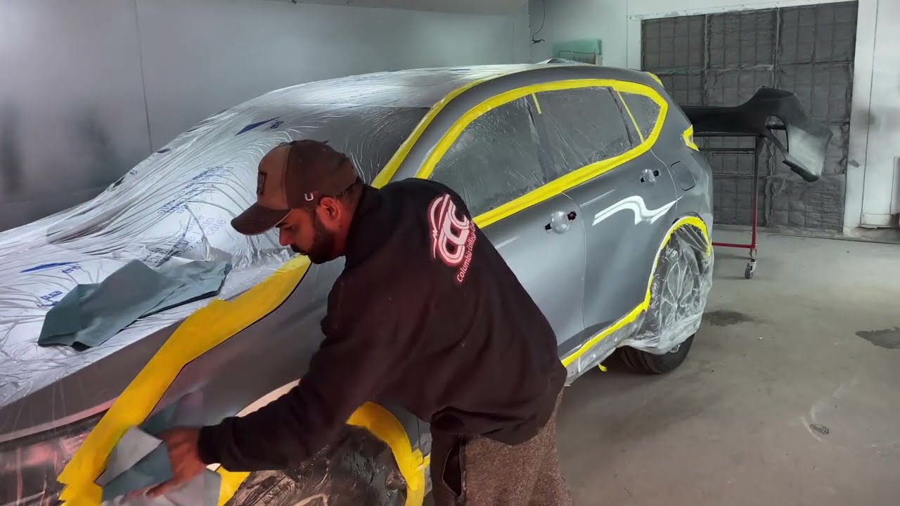 COMO PINTAR UM CARRO PRATA SEM MANCHAR-ALONGAMENTO NAS LATERAIS