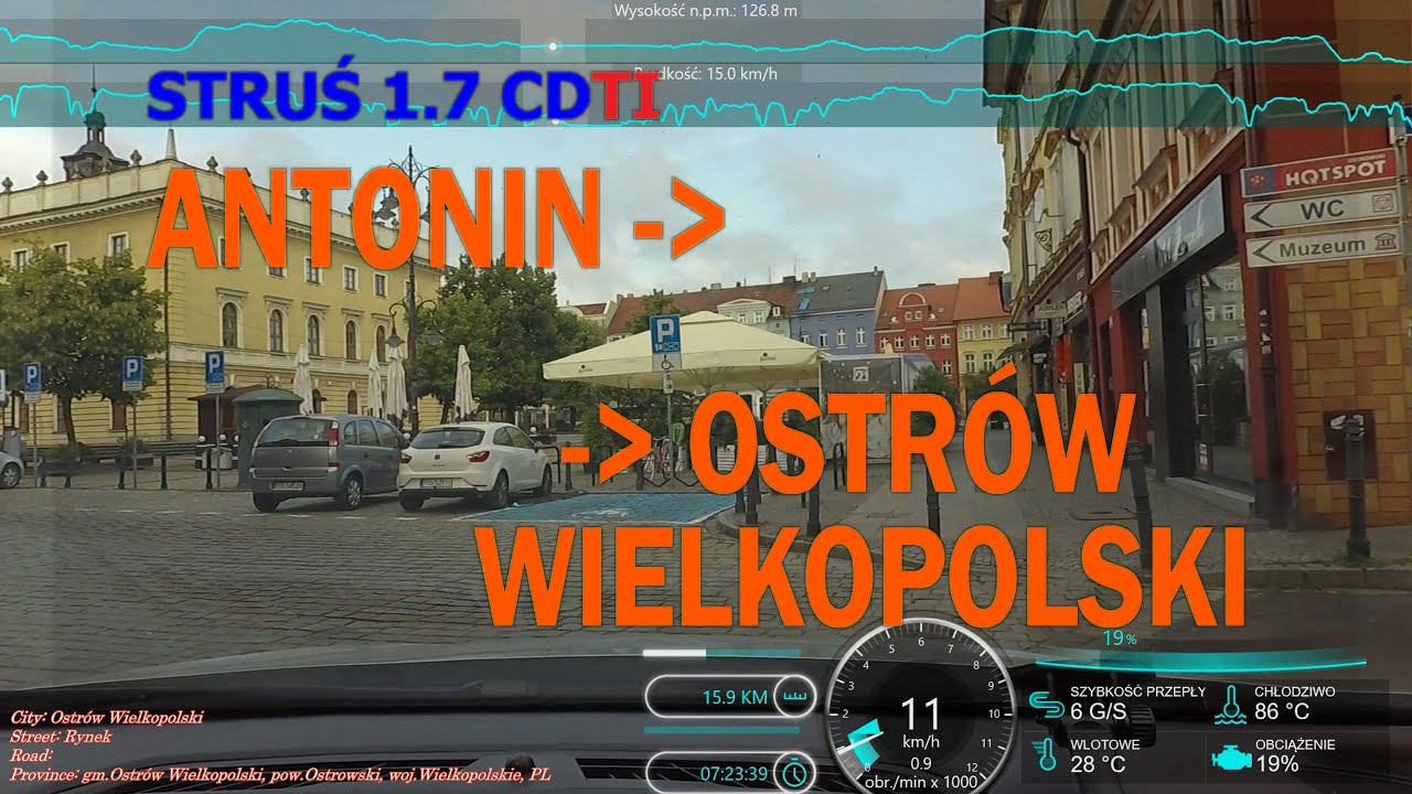 ANTONIN - OSTRÓW WIELKOPOLSKI GPS-OBD [DK11-DK25DW490][e4 Kępno-Kalisz]