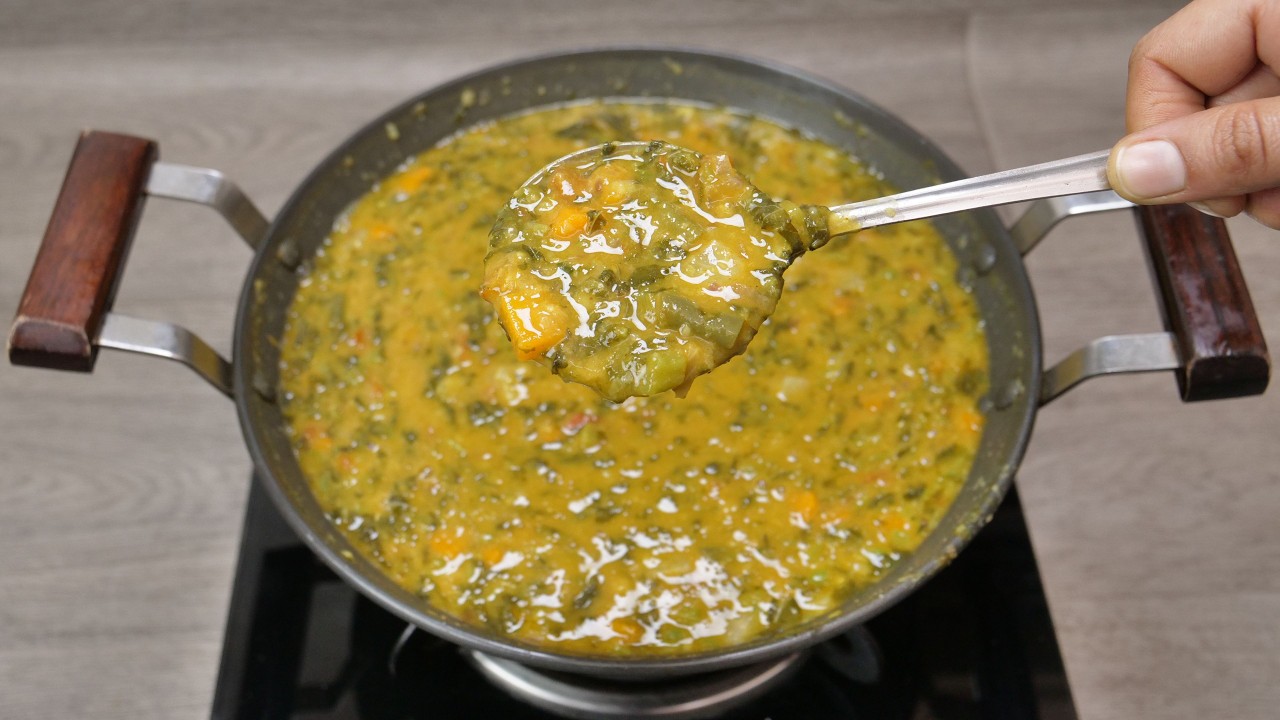 ಪೌಷ್ಟಿಕ & ರುಚಿಕರವಾದ ಬೇಳೆ ಸೊಪ್ಪು ತರಕಾರಿ ಗ್ರೇವಿ I Nutritious & Delicious Lentil Greens Vegetable Gravy