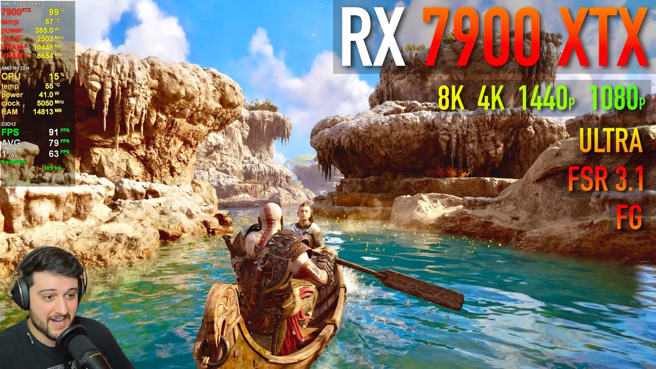 RX 7900 XTX - God of War Ragnarök - ULTRA / FSR 3.1 / FG / 4 resolutions!