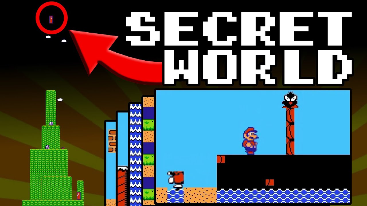 За первой дверью в Super Mario 2! (Секретный мир ГЛИТЧ!)