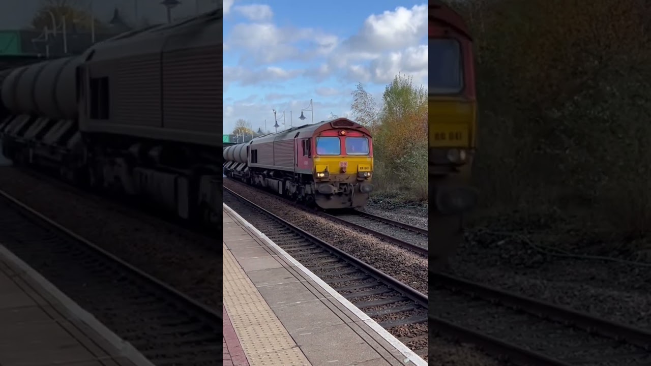 Class 66 spray train returns #train #class66 #horn #tones