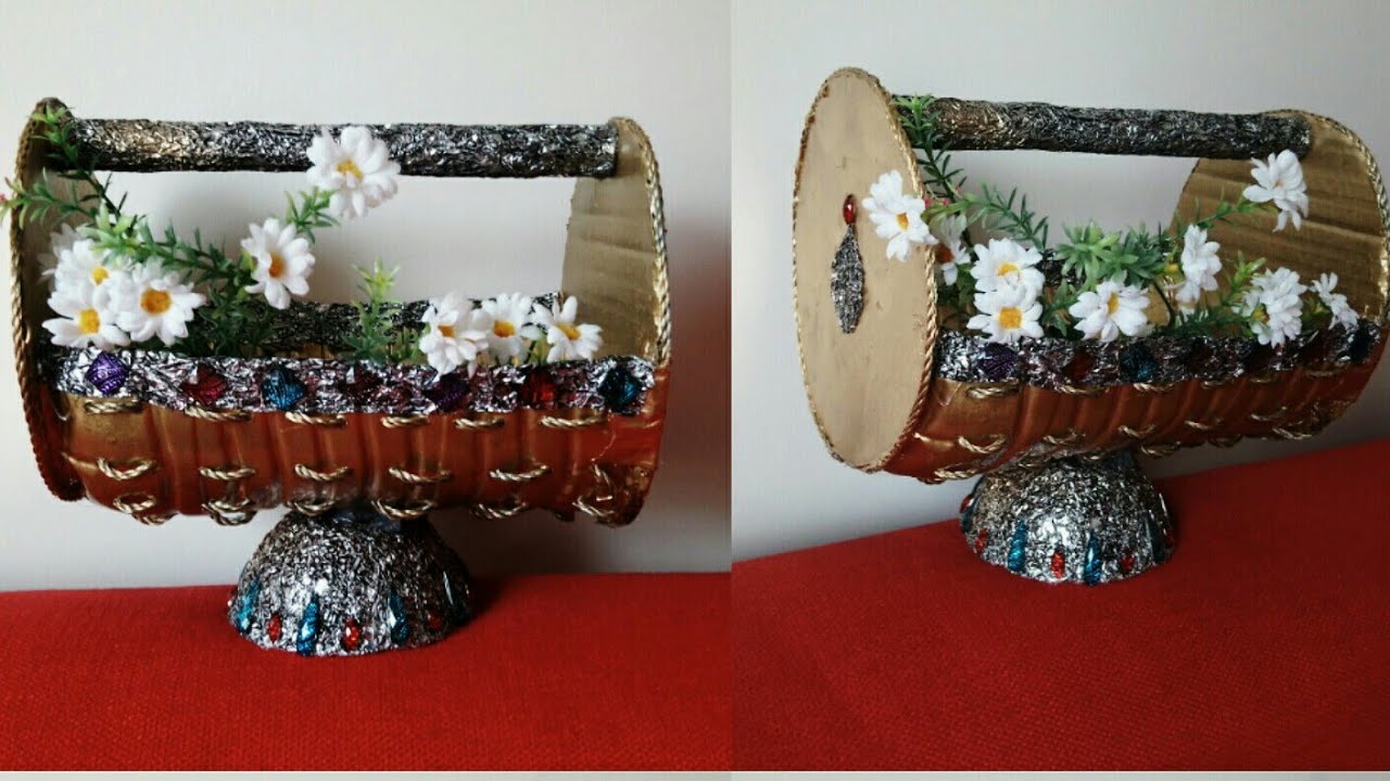 DIY BEST OUT OF WASTE PLASTIC BOTTLES CRAFT/ Room decor idea: