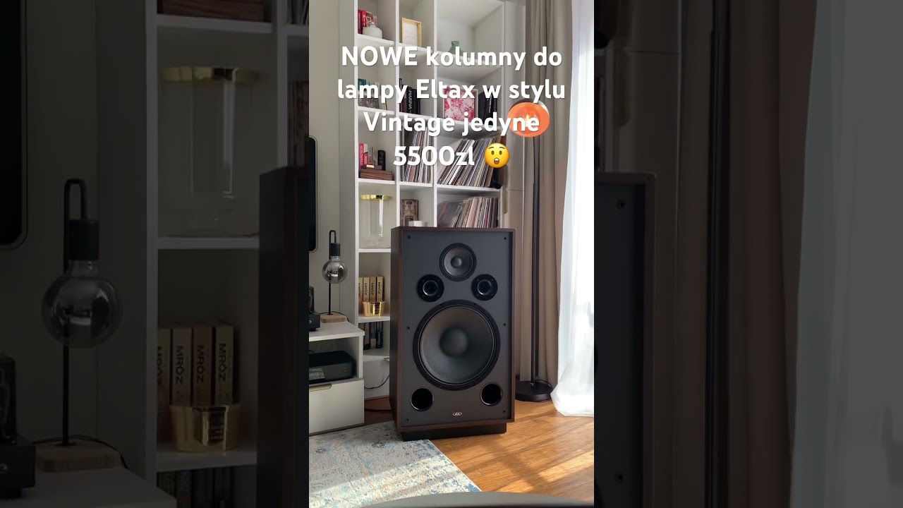 Eltax PWR 1959 - kolumny do lampy w stylu vintage. #audio #kolumnydolampy 96db, 15cali