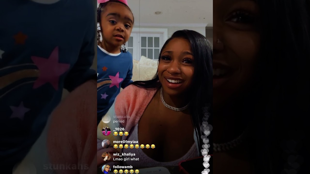 reginae carter and reign host a talent show on Instagram live