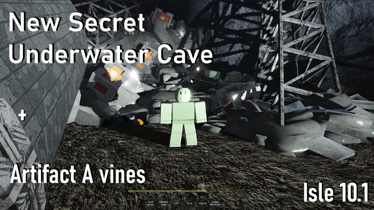New Underwater Cave + Artifact A vines - Isle 10.1