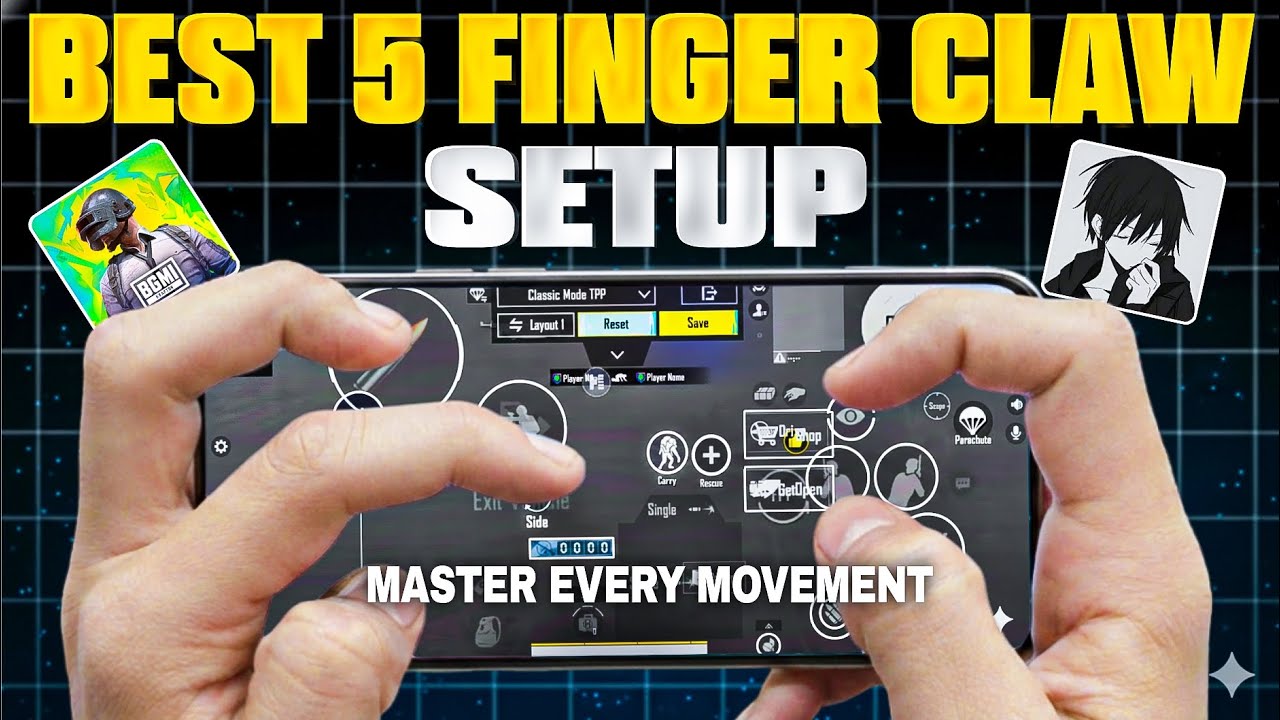 Best 5 Finger Claw Setup & Sensitivity for BGMI | Master Every Movement!